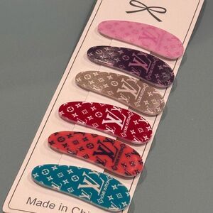Multicolor Logo Hair Clip Collection of 6